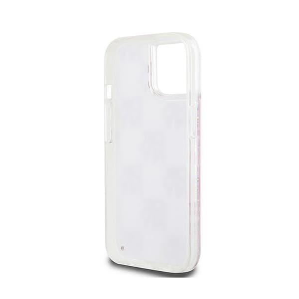 DKNY Liquid Glitter Multilogo - iPhone 15 / 14 / 13 cover (lyserød)