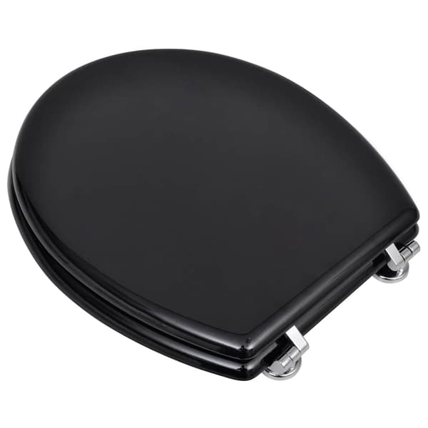 vidaXL Toalettsitsar, set om 2, MDF, svart