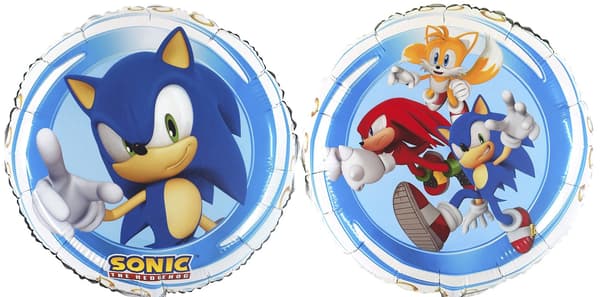 Sonic Folieballon Spil Fødselsdagsfest 45cm