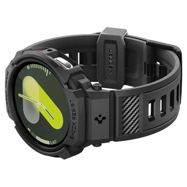 Spigen Rugged Armor Pro Rem til Samsung Galaxy Watch 8 40mm - Mat Sort