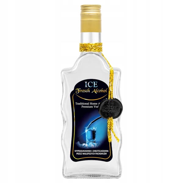 Flaska dekorerad med en våg 500ml ISVODKA