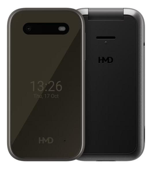 HMD 2660 Flip 4G Sort Mobiltelefon