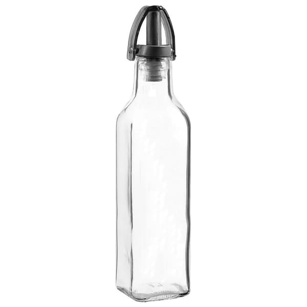 Lasinen pullo öljyä ja etikkaa varten pumppu 250 ml