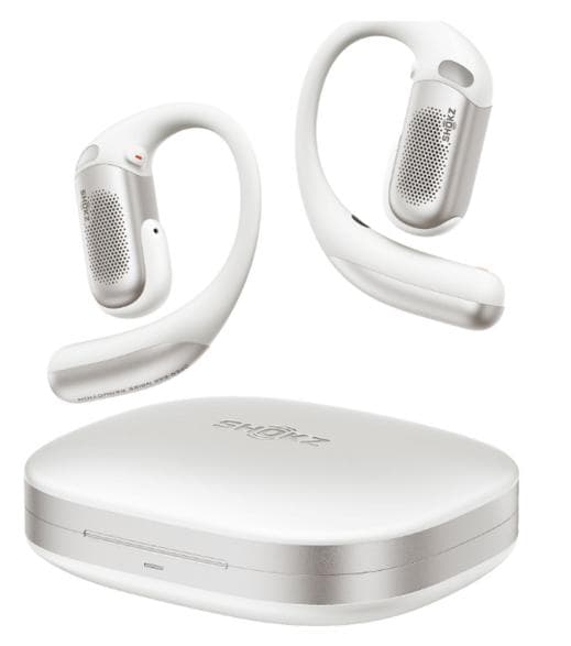 SHOKZ OpenFit Pro Hvide Hovedtelefoner med Åbne Bagside