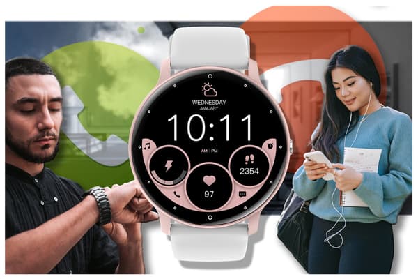 SMARTKLOCKA UNISEX GRAVITY GT1-6 PRO - BLUETOOTH-SAMTAL, EXTRA ARMBAND (sg027f)