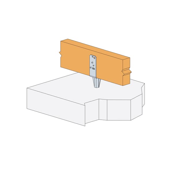 PBWS70Z stolpbas 70x40x87x200x22x3mm