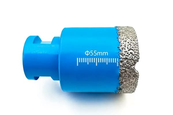 Diamantkronebore 55mm til stentøj fliser M14 titanium