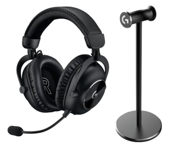 SHeadphones LOGITECH G Pro X2 Lightspeed Svart + stativ