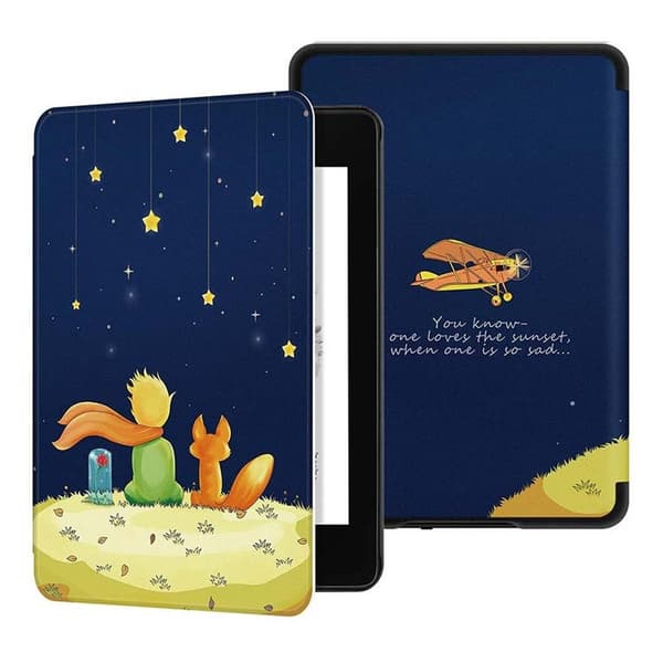 Grafisk smart etui til Kindle Paperwhite 1/2/3 (barn og ræv)