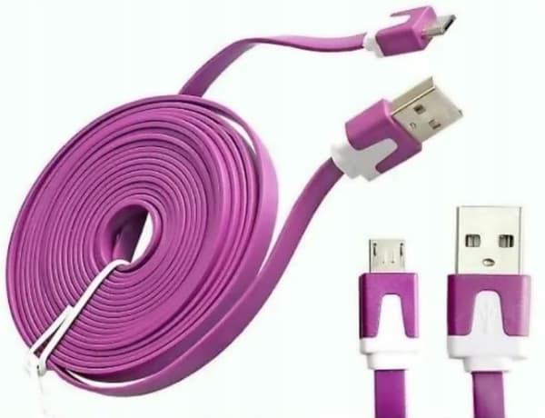 Fladt Micro USB-kabel til Samsung Huawei Xiaomi Holdbart 1m