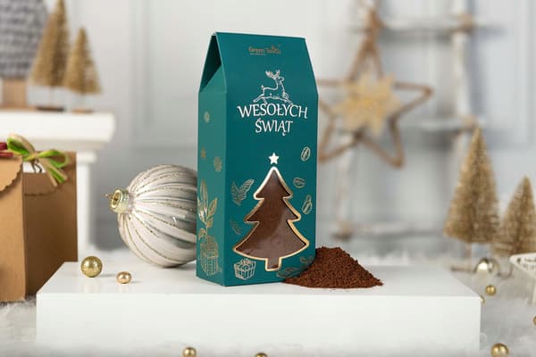 Julkaffe malen smaksatt glögg kryddad 120 g present i låda
