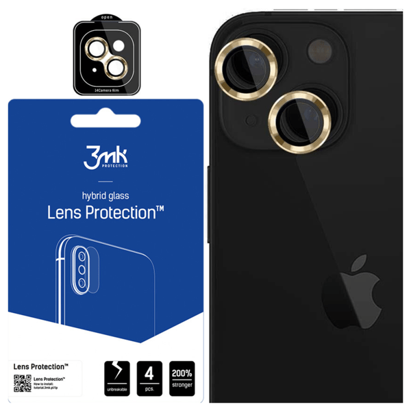 Apple iPhone 15 - 3mk Linssinsuoja Pro Keltainen