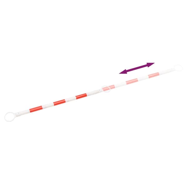 vidaXL Utdragbara trafikkoner, 10 st, ABS, 116-197 cm