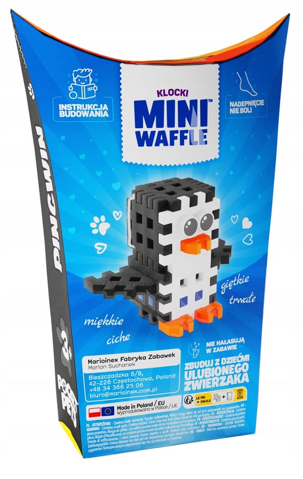 Marioinex Mini Waffle POCKET PETS - PINGVIINI setti