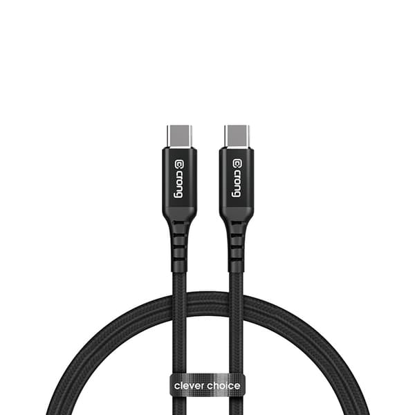 Crong Armor Link - 60W PD 3A USB-C til USB-C kabel 150cm (sort)