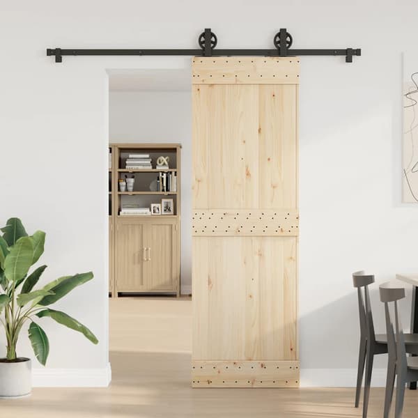 vidaXL monteringssystem til skydedør, 200 cm, stål, sort