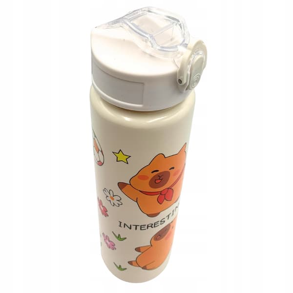 Vesipullo pillillä Kapybara lapsille kouluun 690 ml