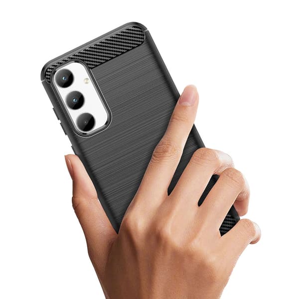 Carbon-cover til Samsung Galaxy A35 - Sort