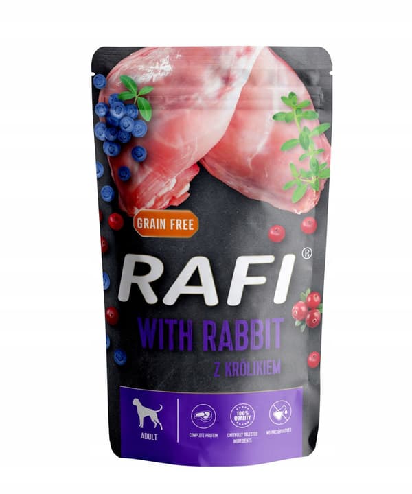 Våtfoder för hundar Dolina Noteci Rafi kanin 20x500g