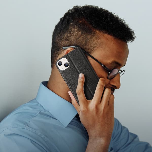 Dux Ducis Skin X2 cover til iPhone 14 Plus med magnetisk klap, sort