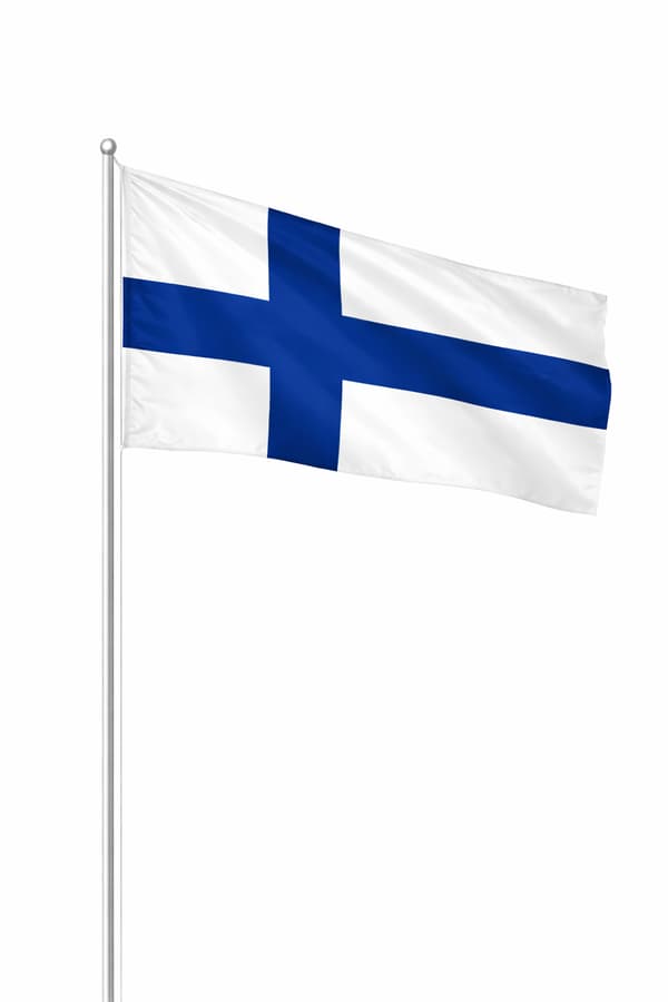 Tryck 150x90 Finlandia + 3 öglor
