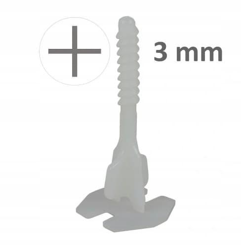 Formskruv + TwistLevel nivåeringssystem 3mm