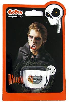 VITA VAMPYRTÄNDER HALLOWEEN