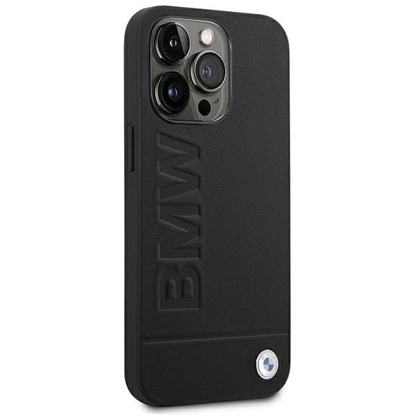 BMW BMHCP14LSLLBK iPhone 14 Pro 6.1 Etui Sort Læder Stempel