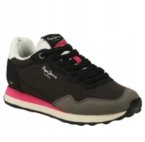 PEPE JEANS NATCH W DAME SORTE LAV SPORTSSKO 36 AWE