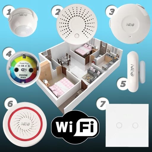 TUYA 2-krets WiFi inbyggd ljusdimmer