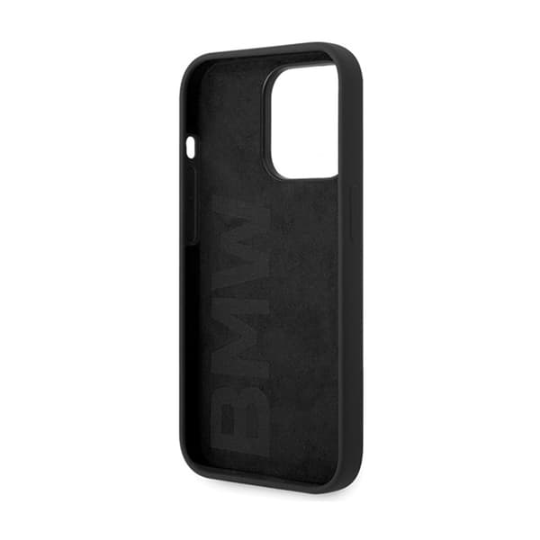 BMW Silikone Metal Logo - iPhone 15 Pro Max Cover (Sort)