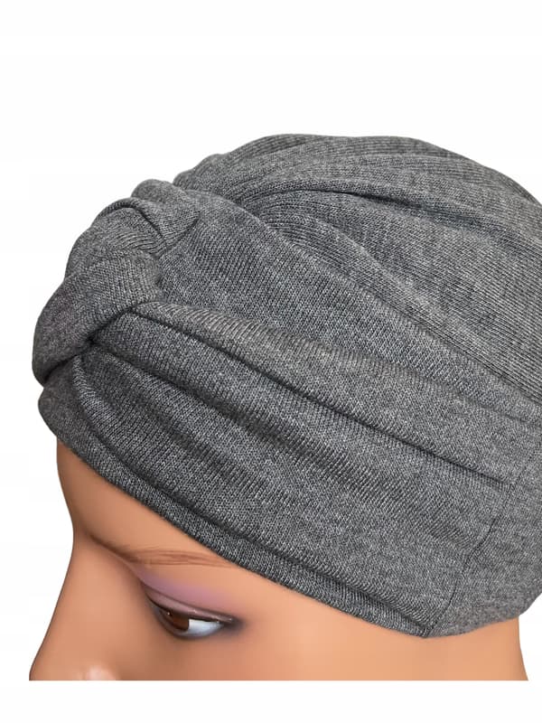 Sara dameturban basalt sweaterhue efterår også efter kemoterapi