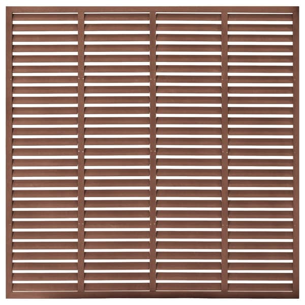 vidaXL WPC lamelhegn 180x180 cm brun