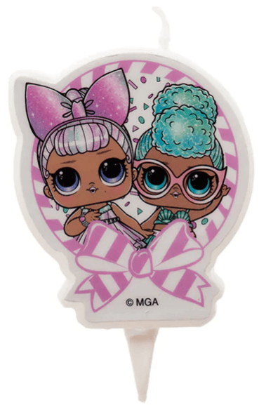 Stearinlys - Lol 2D 7,5 cm 1 stk.