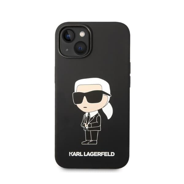Karl Lagerfeld Silikone NFT Ikonik - iPhone 14 Plus Etui (Sort)