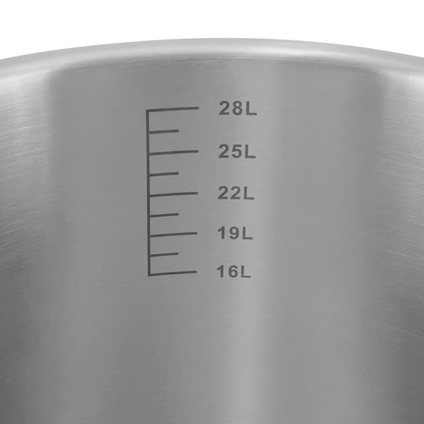 Mega-M PRO gastronomi gryde medium med låg 32l 40 cm diameter 26 cm høj