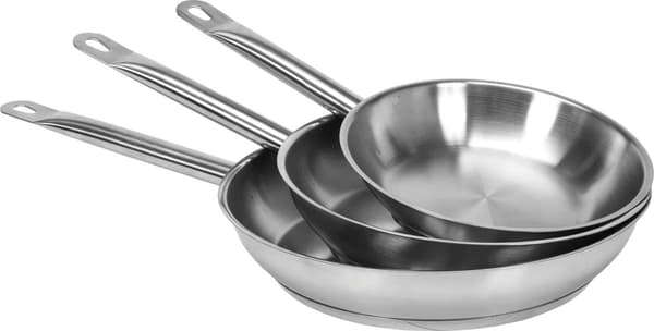 STEGEPANDE I RUSTFRIT STÅL 24 CM - YG-00101