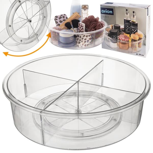 Roterende organizer bakke delt 30 cm