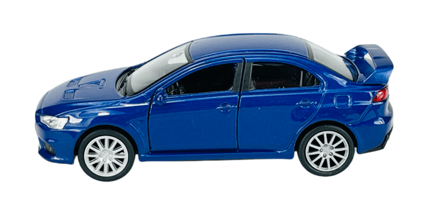 WELLY MITSUBISHI LANCER EVOLUTION X BLÅ 1:34 43655