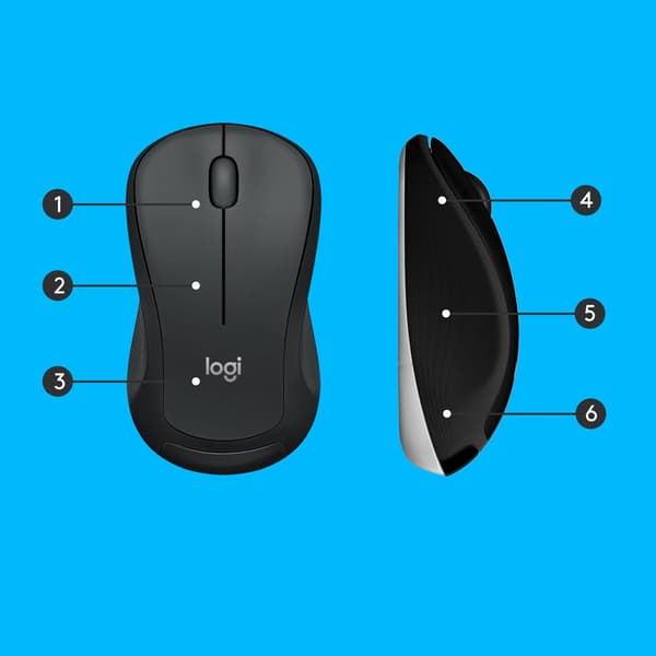 Logitech MK540 Advanced USB-tastatur- og musesæt, sort