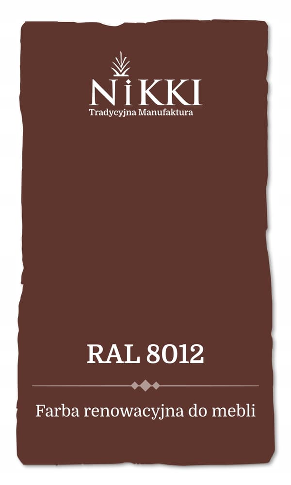 Maling til køkkenmøbelfronter rødbrun RAL8012 satin 2,5L