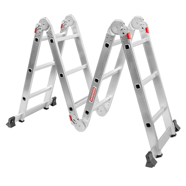 Werkberg aluminium trappe 4x3 multifunktionel med platform