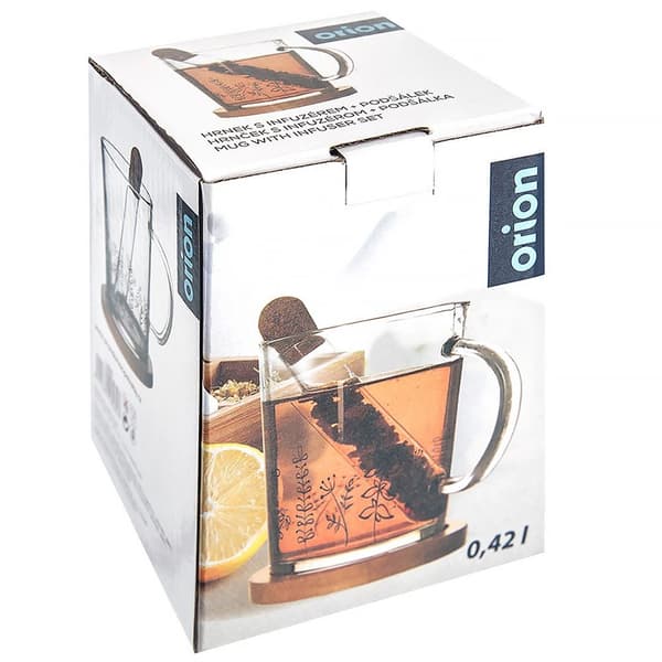 Glaskop med infuser LOUKA 400 ml 3 dele