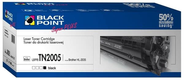 Toner BLACK POINT LBPPBTN2005 Sort Erstatning Brother TN-2005