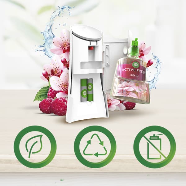Air Wick Active Fresh Frisk vask og hvid orkidé 228 ml sæt