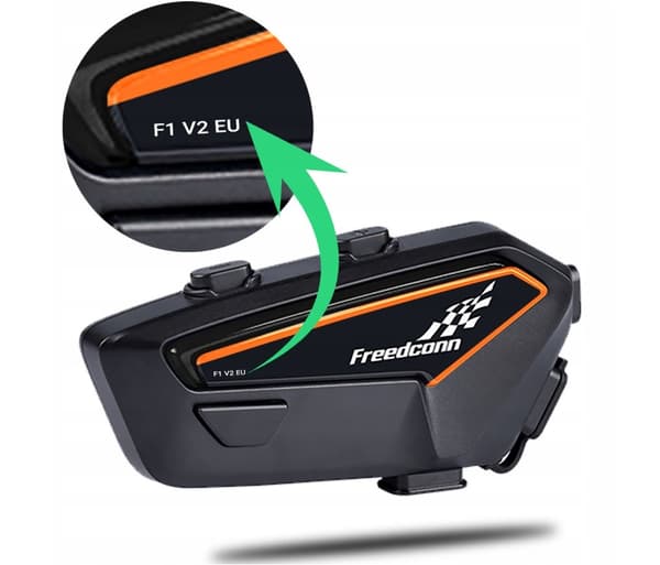 FreedConn F1 V2 EU Motorcykel Intercom, Bluetooth 5.2