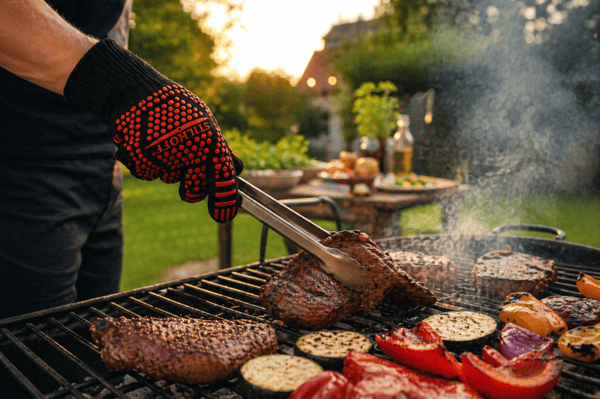STILHOFF Värmebeständiga, brandsäkra grill- och ugnsvantar