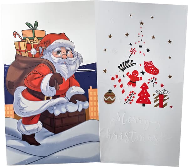 XMAS foliepåsar dubbelsidig tryck 30x50cm