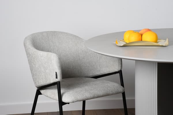 ARGOS klädd fåtölj, tyg, grå