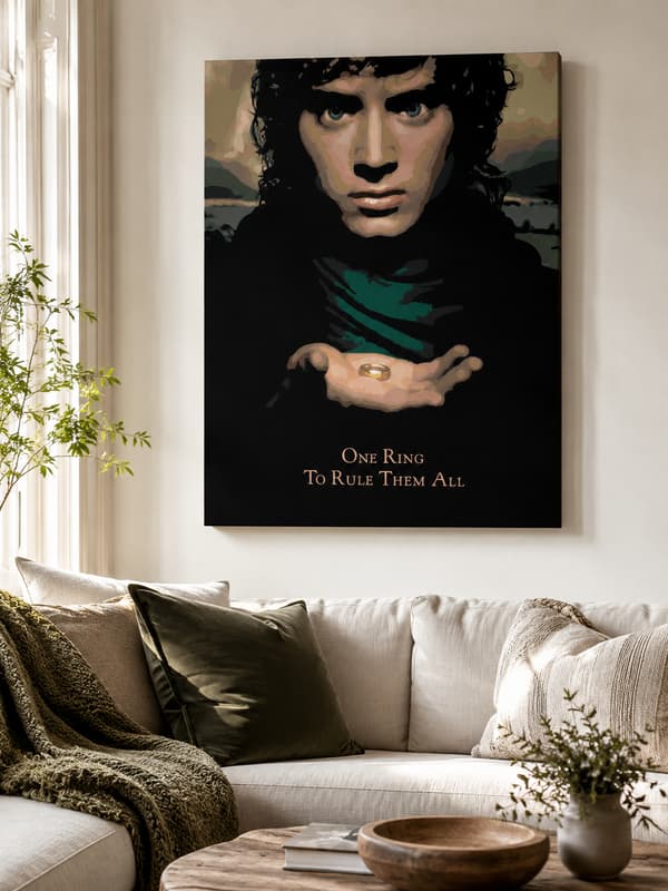 Målning med siffror Frodo med ringen 40x50 cm
